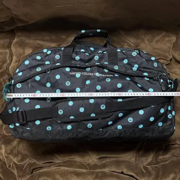 UNITED COLORS OF BENETTON 보스턴 백 물방울 패턴