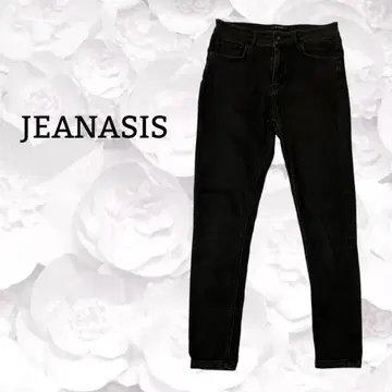 [ 지나시스 ] 청바지 스키니 데님 [ F ] 블랙 캐주얼 스트레치