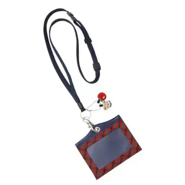 파밀리아 네임 홀더 빨간색 체크