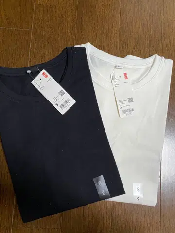 UNIQLO 소프트 코튼 라운드 헴 T 2장 세트 S 사이즈