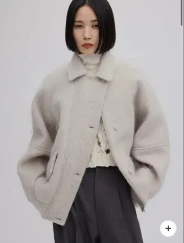 UND MOHAIR SHAGGY FLIGHT JACKET