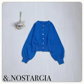 [ 한정판 ] 안도트노스탤지어 하트 단추 크루넥 가디건