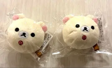 미사용 미개봉 새상품 므규므규 봉제 인형 코리락쿠마 2개 세트