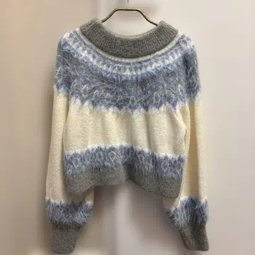 FURFUR 노르딕 무늬 모헤어 니트