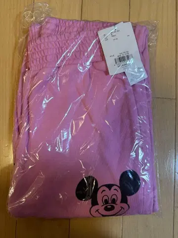 WC 미니 마우스 프린트 스웨트 팬츠 핑크