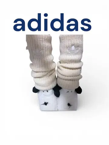 adidas 크림색 레그 워머