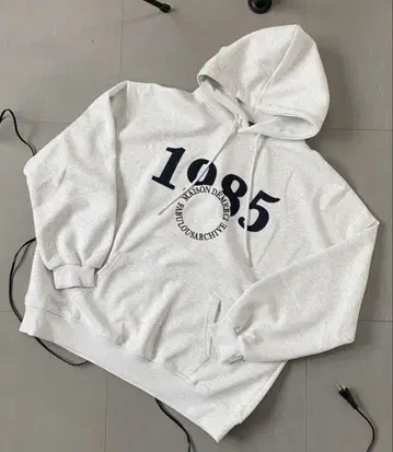 서클 로고 자수 빅 후드티 맨투맨