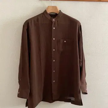 ISSEY MIYAKE MEN 밴드 카라 박스 실루엣 셔츠