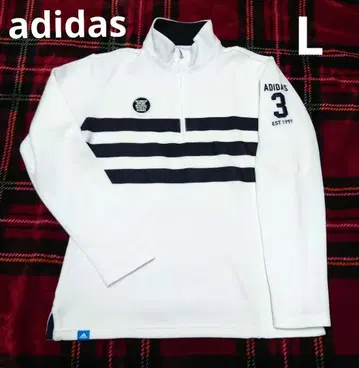 adidas 여성용 골프웨어 하프 지퍼 L 빅 사이즈