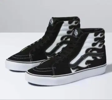 시착만 한 상품 레어! VANS 반스 파이어 패턴 스케이트 스니커즈