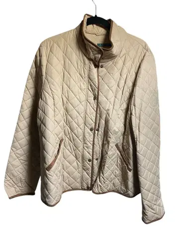 랄프 로렌 베이지 퀼팅 자켓