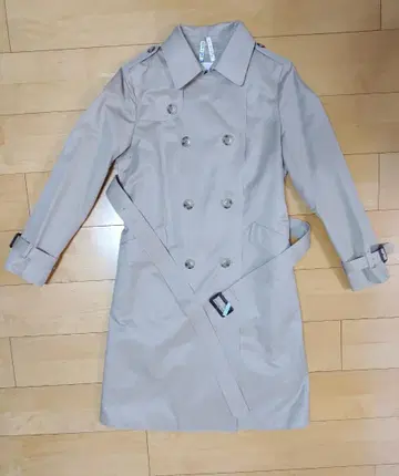 ROPE 베이지 더블 브레스트 트렌치코트