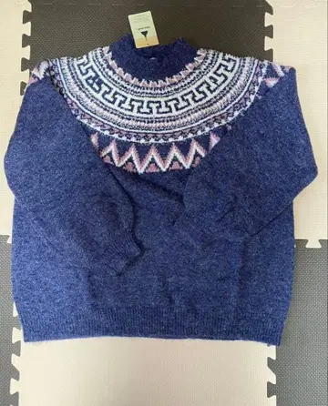 미사용 새상품 niko and - 라메 노르딕 니트 풀오버 BIG 사이즈