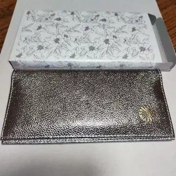[ 새상품 미사용 ] 황궁 천연 가죽 장지갑 실버