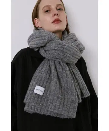 un/neu 리브 니트 빅 스톨 / 대형 스톨 / 머플러