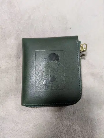 비어베리 이단 접이식 지갑 그린