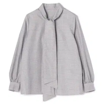 글렌체크 리본 블라우스 품번: HB224MT8