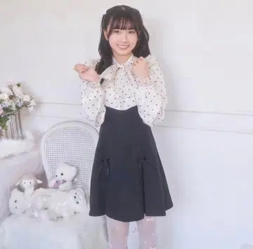 Honey Cinnamon 허니시나몬 하트도트 도킹 원피스