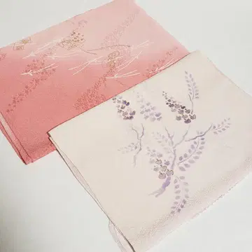 (0805) 오비 장식 천 2점 묶음 판매 기모노 일본 의류 잡화