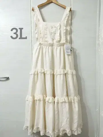 3L 시마무라 아오키 미사코 마론 크림 3way 에이프런 스커트