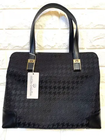 [ 미사용 새상품 ] mila schon 밀라 쇤 하운드 투스 핸드백