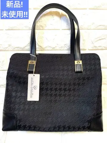 [ 미사용 새상품 ] mila schon 밀라 쇤 하운드 투스 핸드백