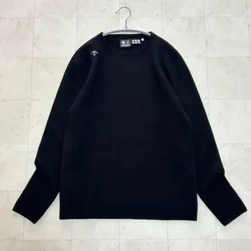DESCENTE 스웨터 니트 골프웨어 남성용 울 혼방 M 블랙