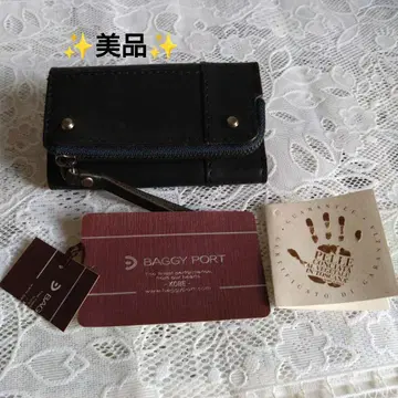 BAGGY PORT 배기포트/ 가죽 키케이스 코인 케이스/블랙