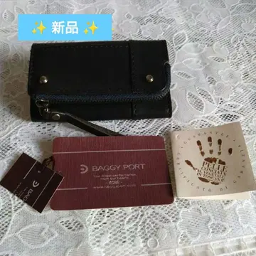 BAGGY PORT 배기포트/ 가죽 키케이스 코인 케이스/블랙