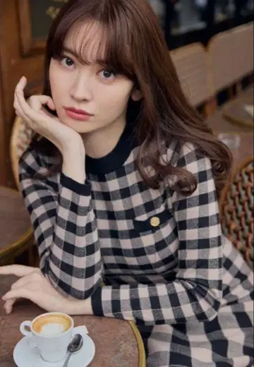 Herlipto 플래드 자카드 니트 드레스 M