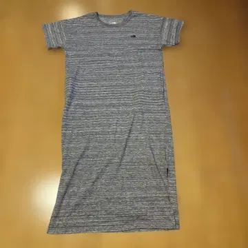 그레이 스트라이프 티셔츠 원피스 M 사이즈