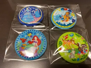 디즈니 자수 캔뱃지 4개 세트 2