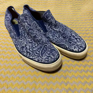 블루 페이즐리 무늬 슬립온
