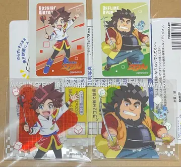 마신창조전 와타루 전 클리어 카드 코스터 호시베 와타루 미후라 인