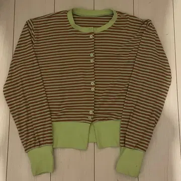 nugu 긴팔 스트라이프 가디건