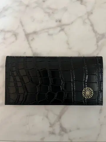 황궁 장지갑 블랙 미사용 새상품 국화잎 문화협회