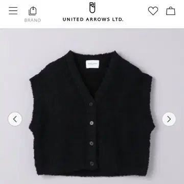 UNITED ARROWS 블랙 니트 베스트