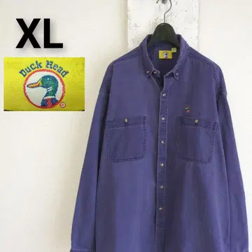 USA제 덕헤드 DUCK HEAD 긴팔 BD셔츠 자수 네이비