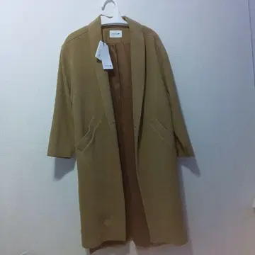 LACOSTE 베이지 롱 코트 34