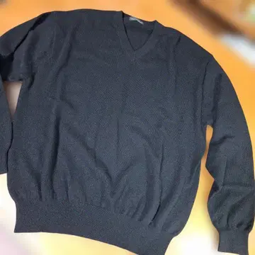 UNITIKA 화이트 캐시미어 스웨터 L 사이즈