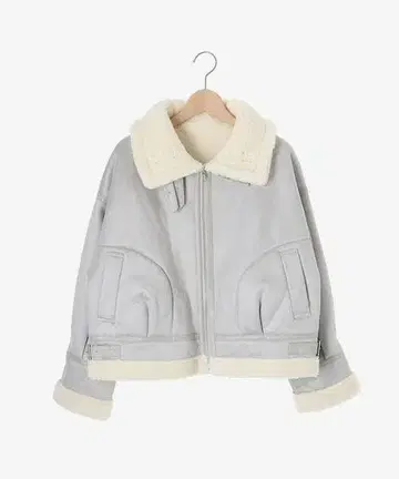 MAJESTIC LEGON 무스탕 코트 오버 사이즈 보아 블루종