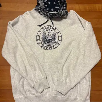 XLARGE 엠블럼 프린트 후디