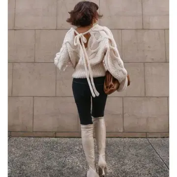 에트레토쿄 ETRE TOKYO 로우 게이지 케이블 니트