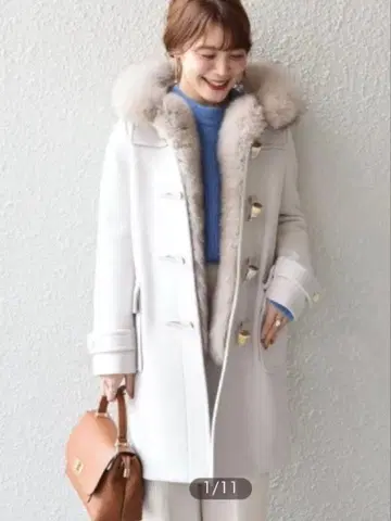 [ 새상품급 ] SHIPS 퍼 더플 코트