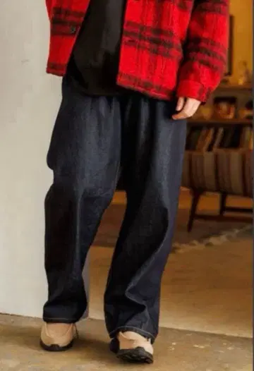 니코앤드 2024AW 와이드 5포켓 데님 팬츠 인디고