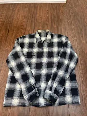Maison Kinema check pajamas shirt