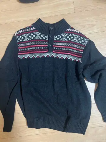 구제 페어아일 패턴 니트 스웨터