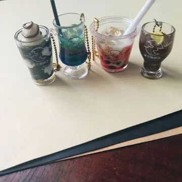 가챠 보름달 커피점 미니어처 드링크 다이빙 소다 토성의 플로트 레트로