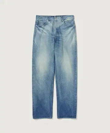 SELVEDGE FADED HEAVY DENIM WIDE PANTS 30