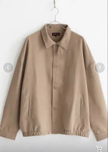 2way 빅 실루엣 숏 블루종 S